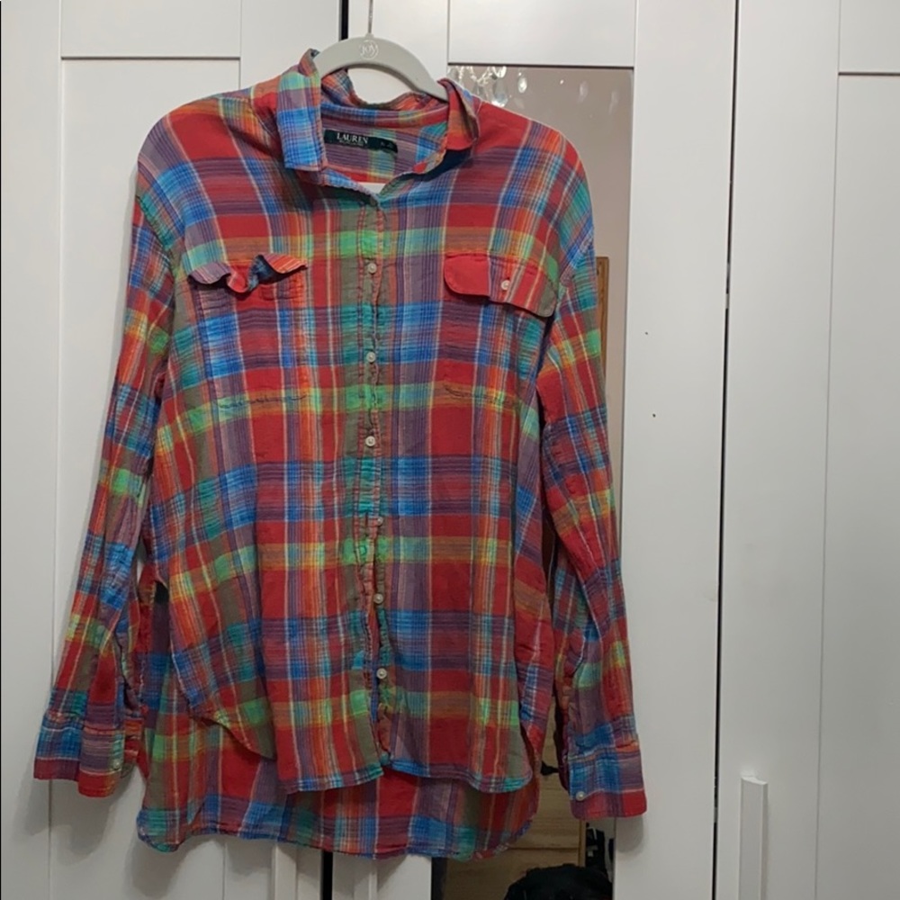 Multi-colored adult flannel